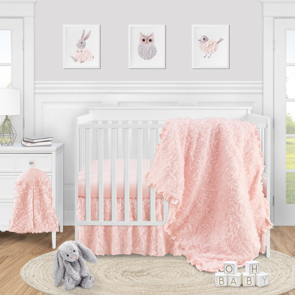 Pink and navy crib bedding hotsell